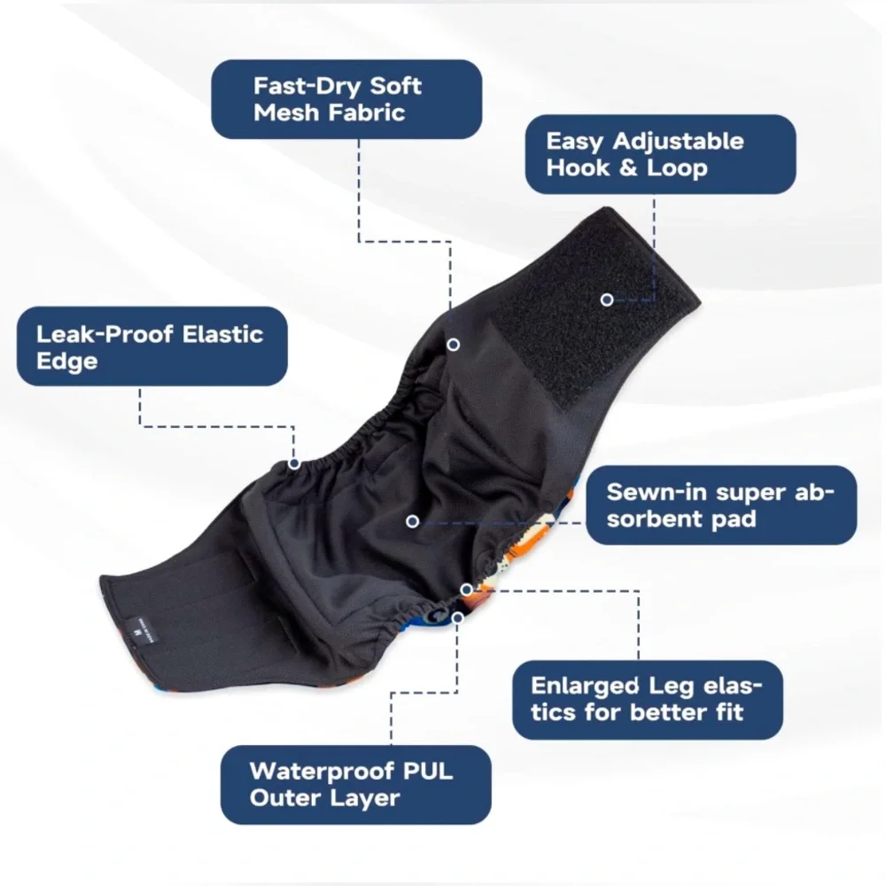 Washable Male Dog Diapers